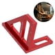 thumbnail image 3 of Regla triangular de carpintero, regla para carpintería, escuadra, transportador de 45/90 grados, 3 of 7
