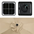 thumbnail image 2 of Yaheetech 9ft Solar LED Lighted Patio Umbrella with 8 Ribs Tilt and Crank Tan, 2 of 14