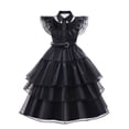 thumbnail image 3 of Disfraz negro de Halloween para niña, Vestido de Cosplay para eventos de carnaval, Vestido gótico de moda, ropa de fiesta de noche para niños, 3-12T, 3 of 5