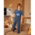 thumbnail image 5 of Arshiner Boys Pajamas Short Sleeve and Long Pants 2 Piece Pajama Set for Boys, 5 of 7