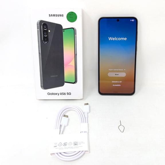 Open Box Samsung Galaxy A56 5G Ai 128GB GSM Unlocked 6.7" 8GB RAM 50MP Smartphone - Awesome Graphite