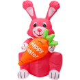 thumbnail image 1 of Conejito inflable de Pascua lindo: decoración navideña de conejo inflado con luz LED, 1 of 6
