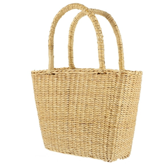 USHOBE Practical Straw Handbag For Daily Use Shopping By Women 1Pcs 9.1X7.9X2.4In