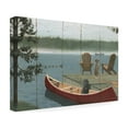 thumbnail image 4 of James Wiens 'Lodge Trail no Cabin and Geese' Canvas Art, 4 of 4