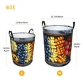 thumbnail image 3 of Balery Halloween Fruit Platter Cesta de ropa redonda con asas, impermeable, independiente, para ropa, juguetes, dormitorio y familia-Small, 3 of 6
