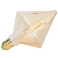 thumbnail image 3 of Bombilla de filamento LED estilo retro forma de pirámide 4W E27 bombilla para iluminación del hogar luz cálida, 3 of 14