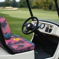 thumbnail image 3 of Yuyamidu Seaside Golf Cart Seat Covers for 2-Person Seats for Car Seat Protector Sunset Golf Cart Back Rest Cover 2 Piece Coconut Tree Golf Cart Accessories, 3 of 7