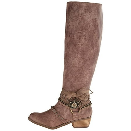 UPC 884886737423 product image for Womens Tualamne Almond Toe Knee High Cowboy Boots | upcitemdb.com