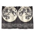 thumbnail image 7 of Yayeee Kitchen Curtains Tier Pair Light Filtering 27"x36" Rod Pocket Short Cafe Window Panel, Beige Moon, 7 of 7