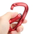 thumbnail image 1 of <p>Mousqueton, Pratique à Utiliser Mousqueton Léger en Aluminium à Haute Résistance pour l'Alpinisme pour l'Escalade sur Roche pour le Rappequin pour la Randonnée</p>, 1 of 7