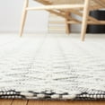 thumbnail image 6 of SAFAVIEH Marbella Saleem Diamond Area Rug, Ivory/Black, 6' x 6' Round, 6 of 8