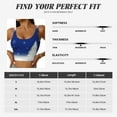 thumbnail image 7 of Fotbe Christmas Fir Tree Pattern Womens' Sports Bra Longline Wirefree Padded with Medium Support Sports Moisture-Wicking Workou Vest,Tank Top-Large, 7 of 7