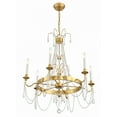 thumbnail image 5 of Crystorama Maizey 6 Light Antique Gold Chandelier - 28"W x 33.5"H x 28"D, 5 of 9