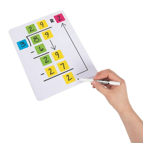 Division Dry Erase Boards - Educational - 10 Pieces