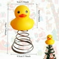 thumbnail image 5 of Sylvtty Christmas Duck Tree Topper Yellow Duck Figurine with Spring Xmas Tree Top Decoration for Indoor Outdoor Holiday Party Decor, 5 of 7