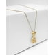 thumbnail image 5 of Collar con dije de oro laminado letra brillos Q, 5 of 7