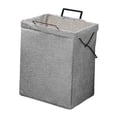 thumbnail image 1 of Cesta colgante plegable para la colada, cesto para ropa sucia con asas de transporte, cesta de almacenamiento de ropa sucia para montaje en pared para Sin tapa, 1 of 8