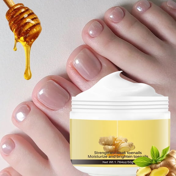 Nail And Toenail Strengthening Cream - With Ginger And Vitamin C Moisturizes And Brightens Weak Brittle Nails