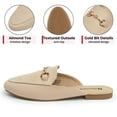 thumbnail image 2 of Alpine Swiss Erin Womens Flat Mules Loafers Round Toe Blackless Slide on Shoes, 2 of 9