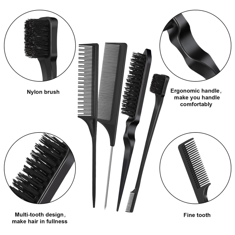 AOWOO 8-Piece Hair Styling Comb Set for All Hair Types photo 3