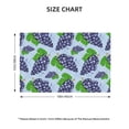 thumbnail image 4 of Placemats Set Of 4 / 6, Grape Print Blue Placemats For Dining Table Indoor/Outdoors Heat Resistant Washable Placemats 18" X 12", 4 of 8