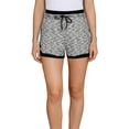 thumbnail image 2 of ClodeEU Women's Loose Fit Drawstring Casual Shorts,Home Cozy Short A-Gray,Womens Plus XXXL, 2 of 6