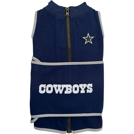 Pets First NFL Dallas Cowboys Dog Anxiety Calming Shirt Soothing Solution Vest, Dogs & Cats Keeps Dogs Calm & Feeling Safe, Relaxing Jacket, Small