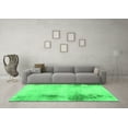thumbnail image 3 of Ahgly Company Indoor Square Abstract Green Modern Area Rugs, 5' Square, 3 of 4