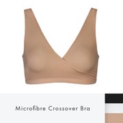 Elita Women's 'Silk Magic' Microfiber Crossover Bra