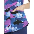 thumbnail image 2 of Disney Eeyore Rain Women’s V-Neck Scrub Top, 2 of 7