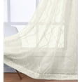 thumbnail image 2 of Miller Embroidered Grommet Top Sheer Window Curtain Pair (Set of 2 )- 54x96 - Beige, 2 of 4