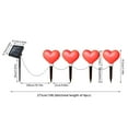 thumbnail image 2 of TIELUTT Lot de 4 Piquets Lumineux Solaires Rouges en Forme de Cœur pour la Saint-Valentin Lampe de Lecture à Pince Lampe de Lecture pour Lit pour Chambre Table de Nuit Lampe sur Pied Industrielle avec Étagères Lampe de Lecture à Pince Livre Jardin Solaire L, 2 of 7