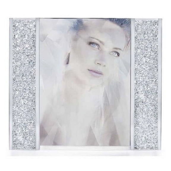 5 x 7 in. Starlet Crystal Filled Photo Picture Frame