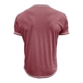 thumbnail image 7 of TBWNWG Men T Shirts Men's Summer Fashion Color Matching V Neck Short Sleeve Two Men's Short Sleeve T Shirt for Stylish Casual Wear,Size L, 7 of 7