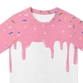 thumbnail image 3 of felwors Ensemble Estival à Cordon de Serrage 2 Pcs pour Garçons, T-Shirt à Manches Courtes à Col Ras du Cou Style Baseball Glace et Short, Tailles 2 Ans-12 Ans (Rose Pâle, 5-6 Ans), 3 of 3