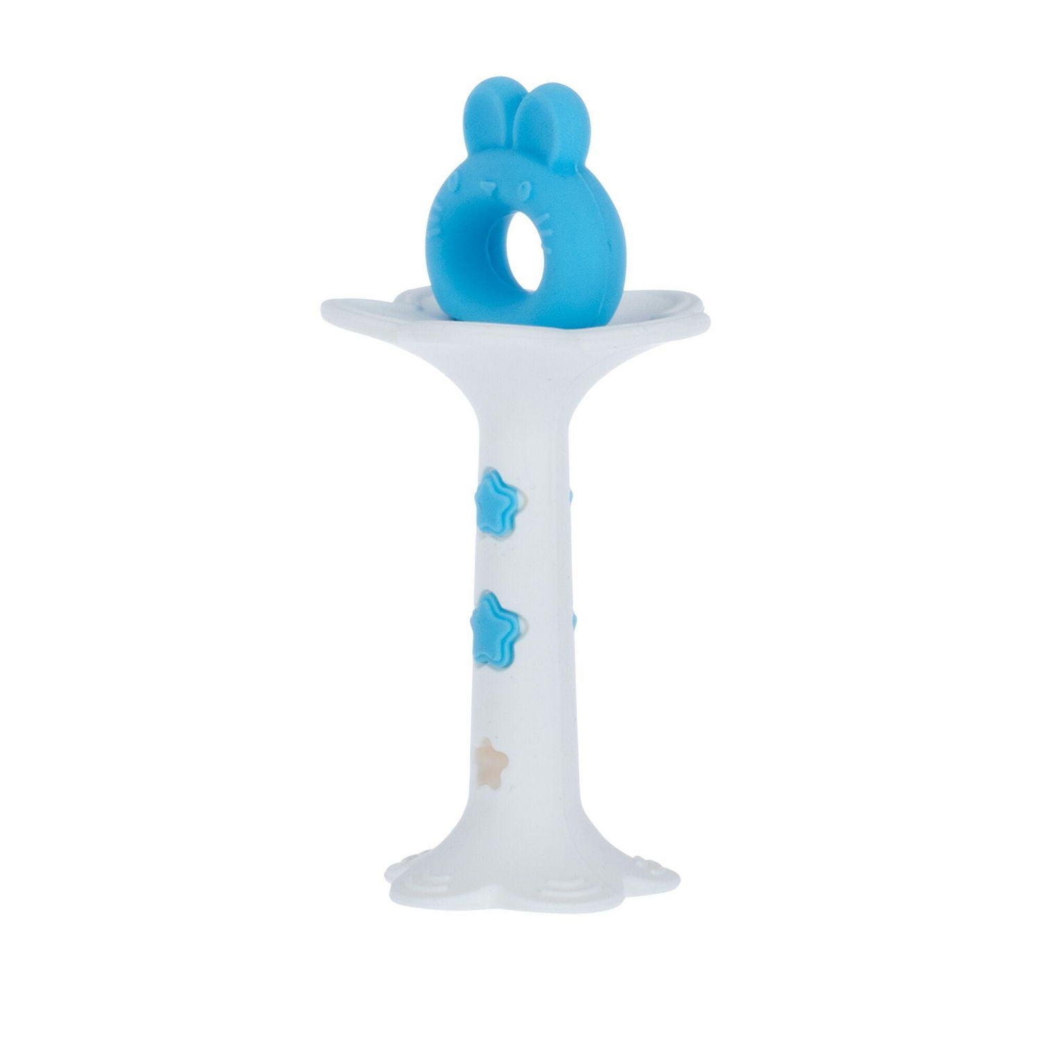 Nûby Silicone Fun Baby Teethers - Wand and Tuba Teether Set, 100% Soft Silicone, for Children 3 Months +