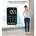 thumbnail image 5 of Smart Digital Scale for Body Weight and Fat, ABLEGRID Large LED Display Body Fat Scale, Rechargeable Weight Scale with 16 Body Composition Metrics BMI, Heart Rate, Baby Mode, 400lb, Pink, 5 of 7
