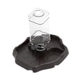 thumbnail image 4 of Cuenco de agua para reptiles, bebedero para reptiles, accesorios de alimentación, comedero para mascotas, hidratador automático para gecos. Café oscuro, 4 of 8