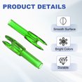 thumbnail image 3 of Uxcell Archery Arrows Nocks, Plastic Insert Arrow Nock Replacement Arrow Tails for Hunting Shooting Compound Recurve Bow Clear Green, 3 of 7