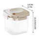 thumbnail image 3 of Recipiente hermético para almacenar alimentos | Frasco hermético para cereales de cocina | Bloqueo de frescura con un solo botón | Plástico PET transparente | Tamaños: 650 ml, 1300 ml y 1800 ml, 3 of 5
