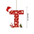 thumbnail image 3 of Dmlowu 26 Letter Christmas Ornaments with Santa Hat - Merry Christmas Tree Ornaments for Xmas Tree, Hanging Christmas Decorations for Holiday Party Decor, DIY Holiday Name Pendant, 3 of 6