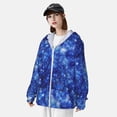 thumbnail image 5 of Kll Blurred Star Snow Christmas Print Men'S Women’s Upf 50+ Sun Protection Outdoor Hoodie Jacket Long Sleeve Fishing Hiking Performance Shirt- X-Large, 5 of 8