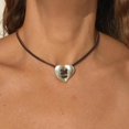 thumbnail image 3 of CIYISON Fashion Patched Love Heart Pendant Necklace Clavicle Chain Statement Jewelry, 3 of 6