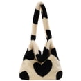 thumbnail image 2 of 5 Piezas Casual Exclusivo Otoño E Invierno Felpa Bolso Hombro Gran Capacidad para Mujer Corazón Melocotón, 2 of 9