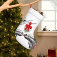 thumbnail image 2 of Cauagu Moose Kissing Under Mistletoe for Christmas Stockings,1-Pack Large Xmas Stocking Holiday and Farmhouse Stocking Fit for Christmas Holiday Party Decoration(17.7*11 Inch), 2 of 7