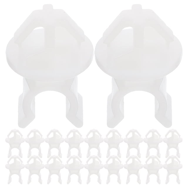 KAKOWELY hood rod support 20pcs Universal Hood Prop Rod Holder Clips Car Hood Support Bracket Hood Rod Support Rivet Hood Prop Rod Clip for Car Hood Decoration
