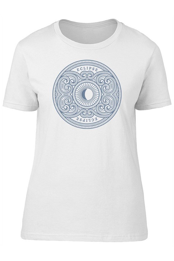 Eclipse, Cool Abstract Geometry T-Shirt Women -Image by Shutterstock, Female Medium