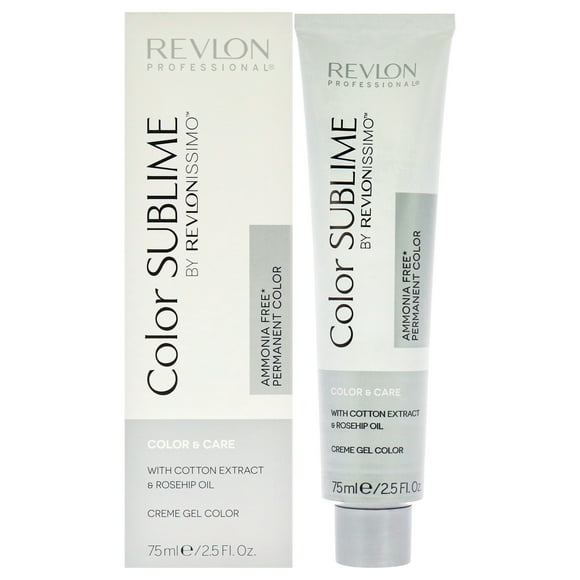 Revlonissimo Color Sublime - 7.12 Rubio medio ceniza iridiscente de Revlon para unisex - Color de cabello de 2.5 oz