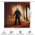 thumbnail image 2 of Horror 4-Piece Movie Shower Curtain Sets Bathroom Decor Sets with Rug Toilet Lid Cover,Non-Slip Rug and Non-Slip U Shape Mat and 12 Hooks, 2 of 8