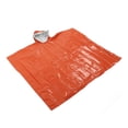 thumbnail image 4 of Poncho de emergencia reutilizable naranja emergencia impermeable aislamiento Poncho manta para supervivencia al aire libre Camping 100x127cm, 4 of 5